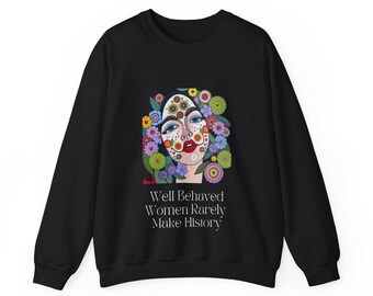 Floral Woman Power Sweatshirt: Empowered Women Gift