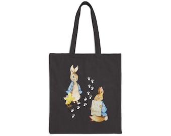 Beatrix Potter Peter Rabbit bag travel bag Cotton Canvas Tote Bag