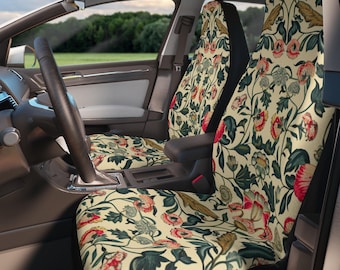 Coprisedili per auto, stampa floreale vintage di William Morris, regalo per giardinieri e amanti della natura.