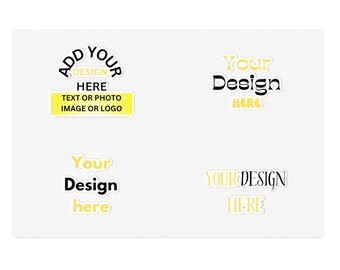 Custom Vinyl Sticker Sheet Bundle: Personalized with Logo or Image