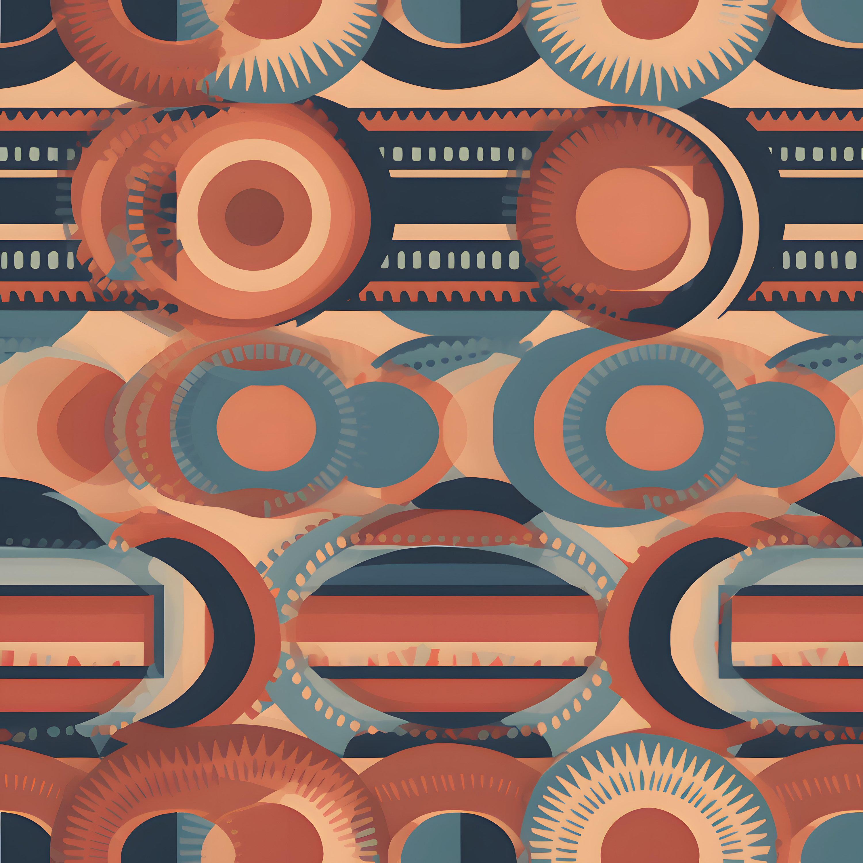Cubism Patterns Triangles Southwest Color Patterns, Cubist Triangles, Gosper Curves, Circles ...
