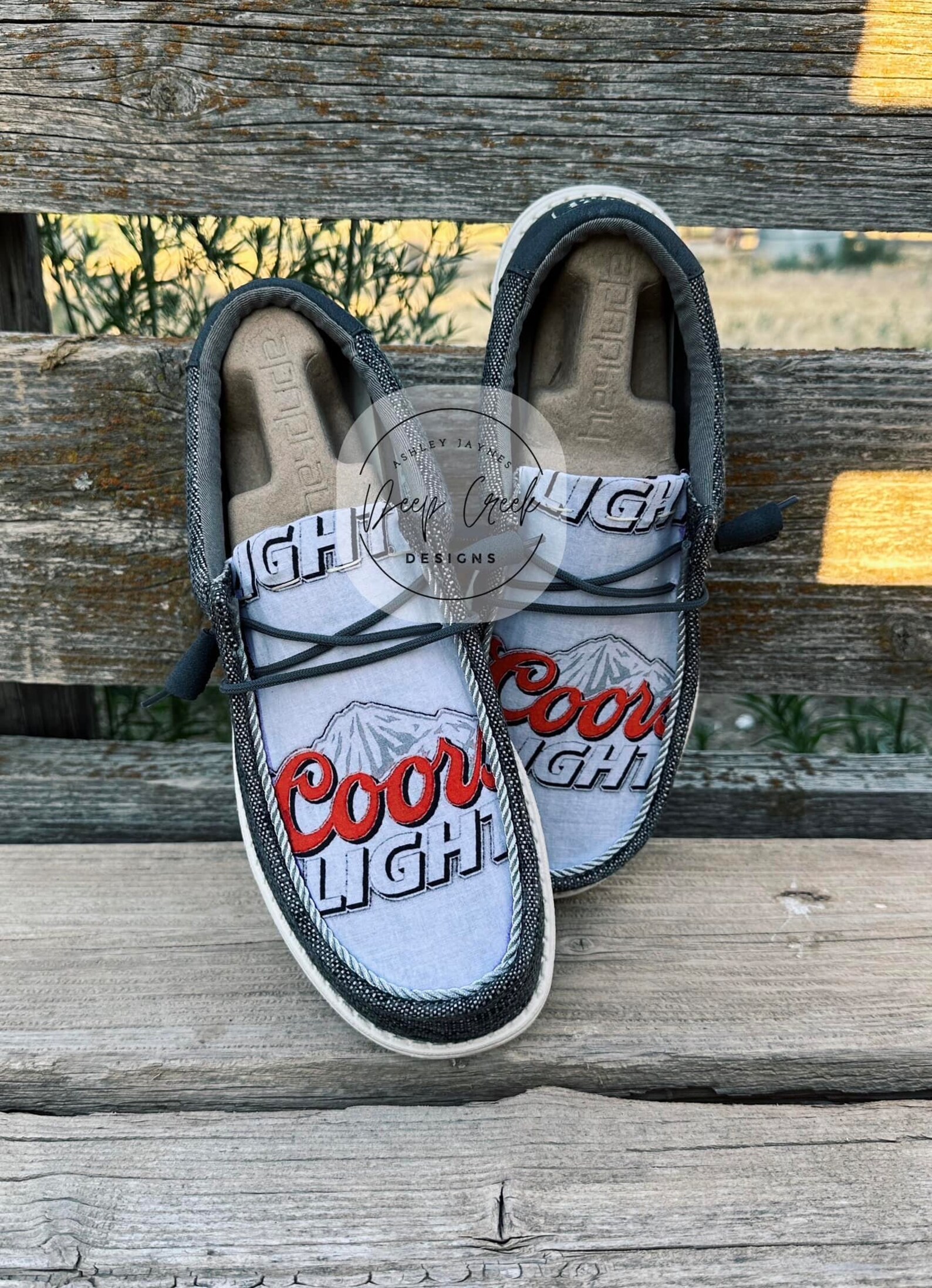 COORS LIGHT Custom Hey Dude Coors Light Fabric Beer Fabric Available in