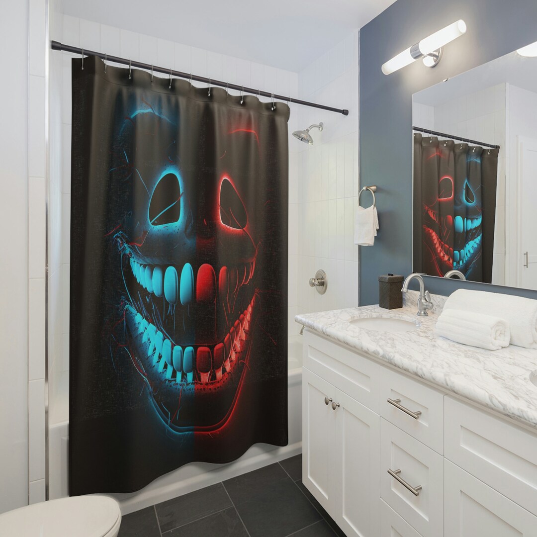 Shower Curtains jaws Logo Etsy