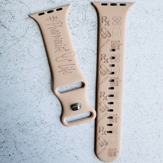 Pharmacist Engraved Apple Watch Band: Medical Gift