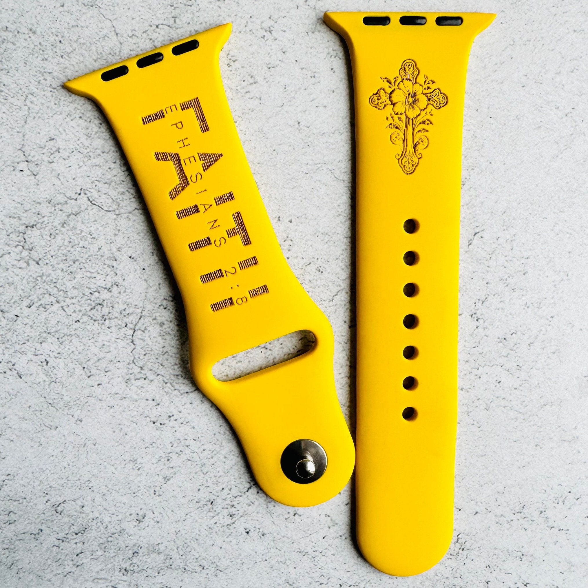Faith Christian gegraveerde Apple Watch Band past op alle series 1 2 3 4 5 6 7 8 9 SE 1 2 3 Gen, Dames Apple Bands, Schrift Apple Bands, Cadeau