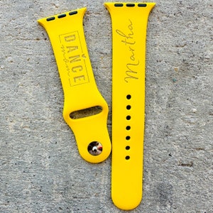 Dance Mom Engraved Apple Watch band fit all Series 1 2 3 4 5 6 7 8 9 SE 1 2 3 Gen, Dance Mom, Replacement Strap, Gift, Apple Watch Band
