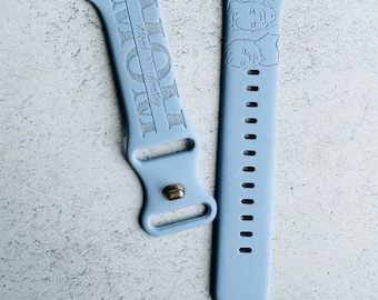 Correa grabada para Apple Watch: regalo personalizado con foto y nombre para mamá