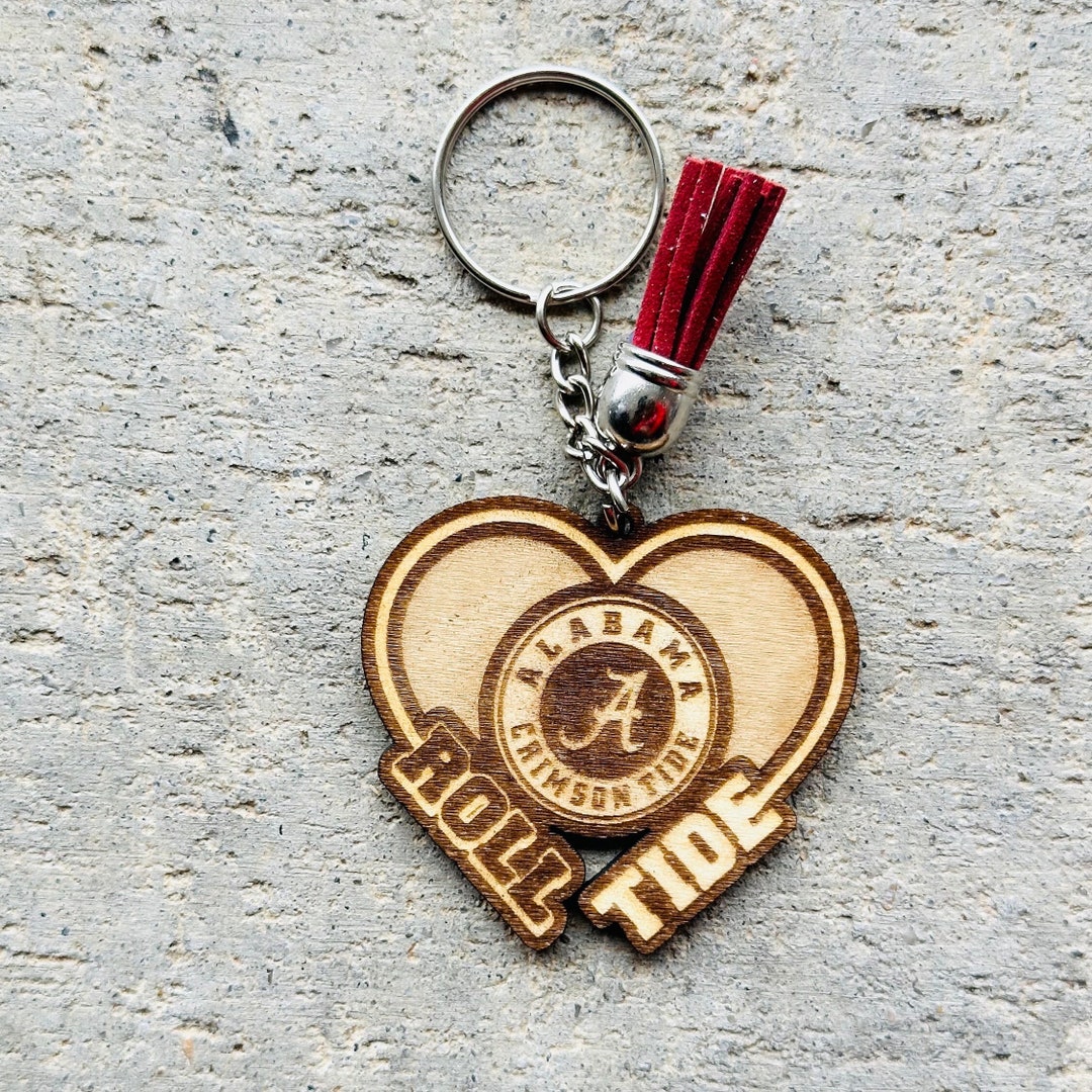 Laser Engraved Team Wood Keychain With Tassel - Etsy