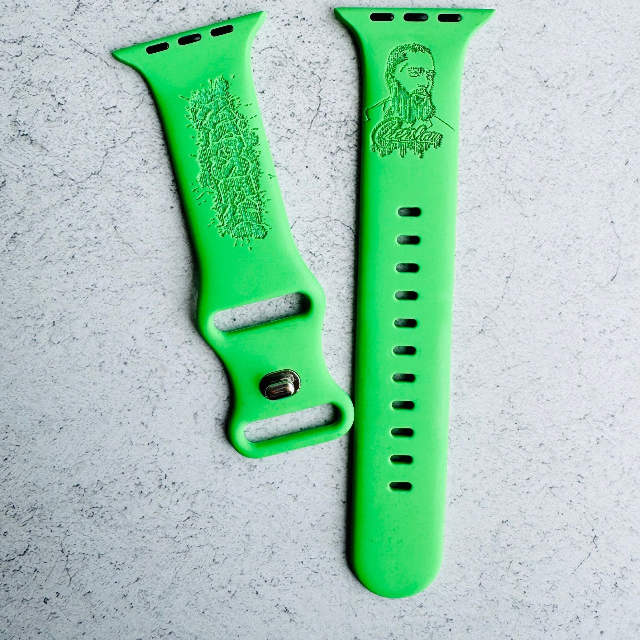 NEW Slim Engraved Apple Watch Bands Set of 4 Thin Engraved Apple Watch Band - Etsy main image 2