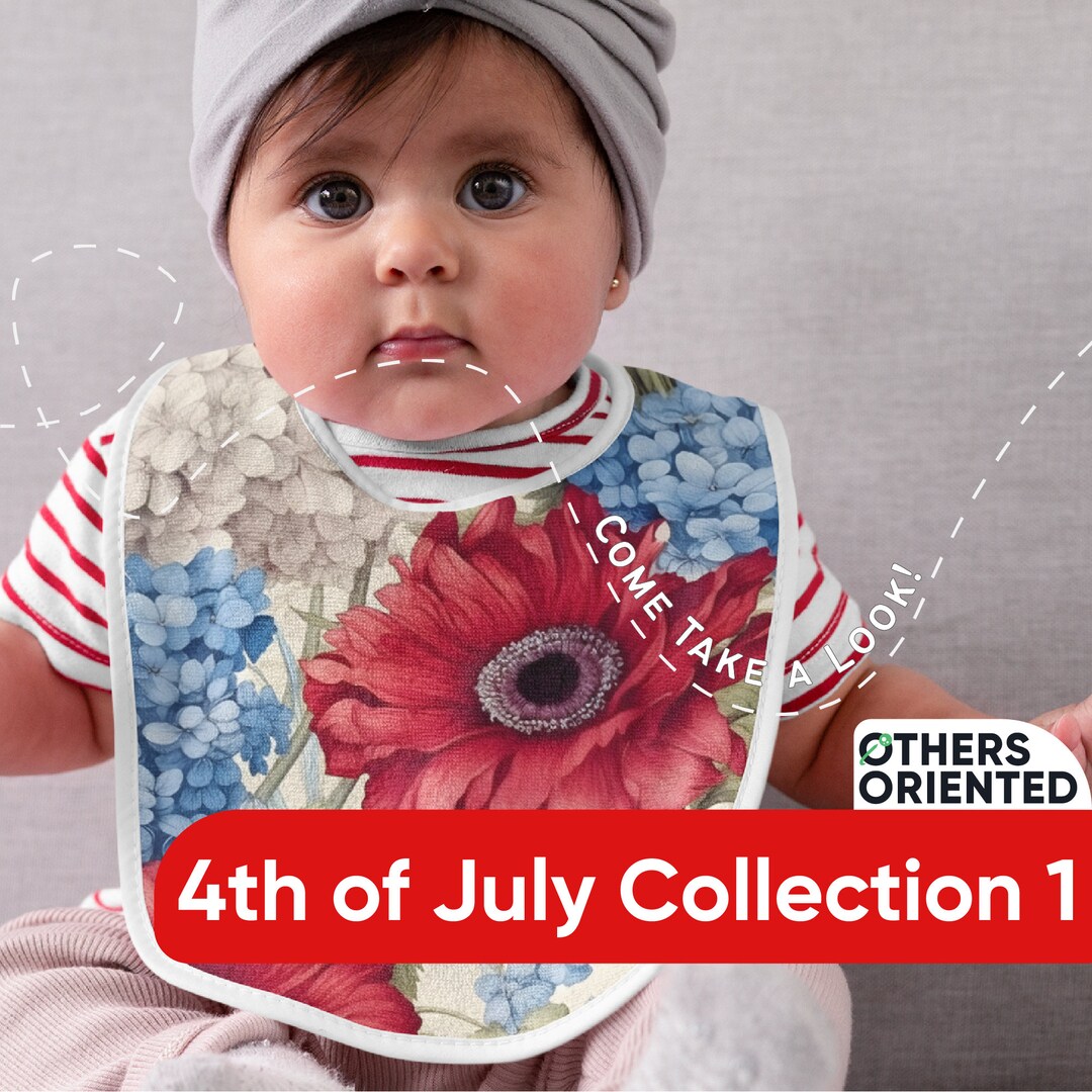 5 Seamless 4th of July Floral Digital Patterns Col. 1 DIY, Gifting