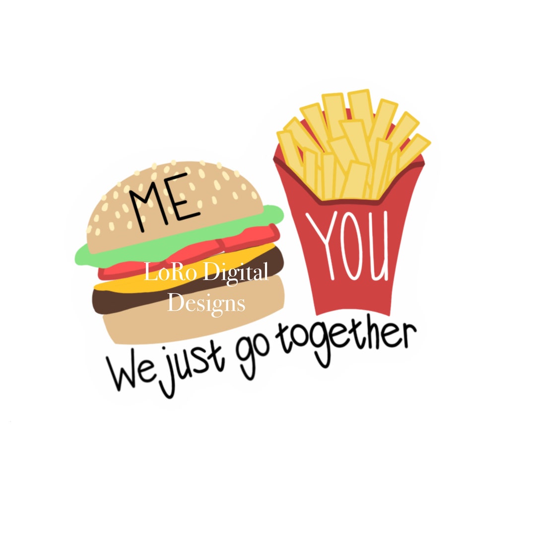 ハンバーガーとフライドポテト ハンバーガーとフライドポテトは相性抜群！ - Etsy 日本