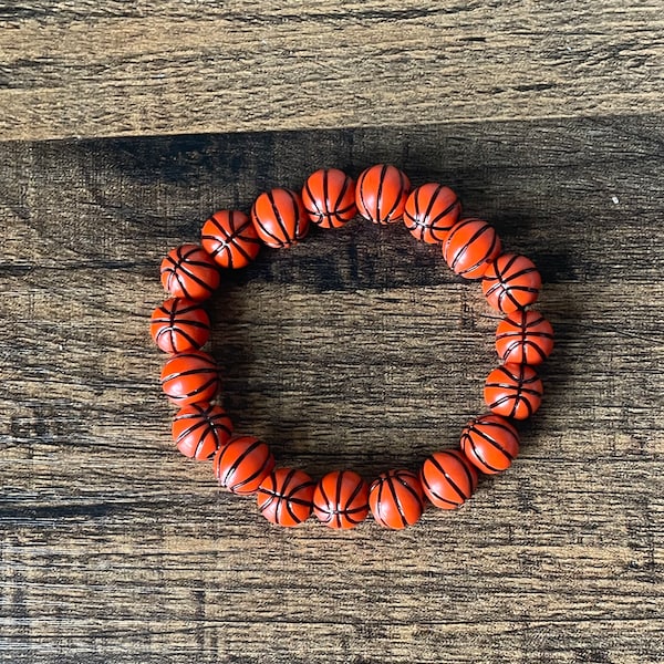 Basketball Bracelet Etsy