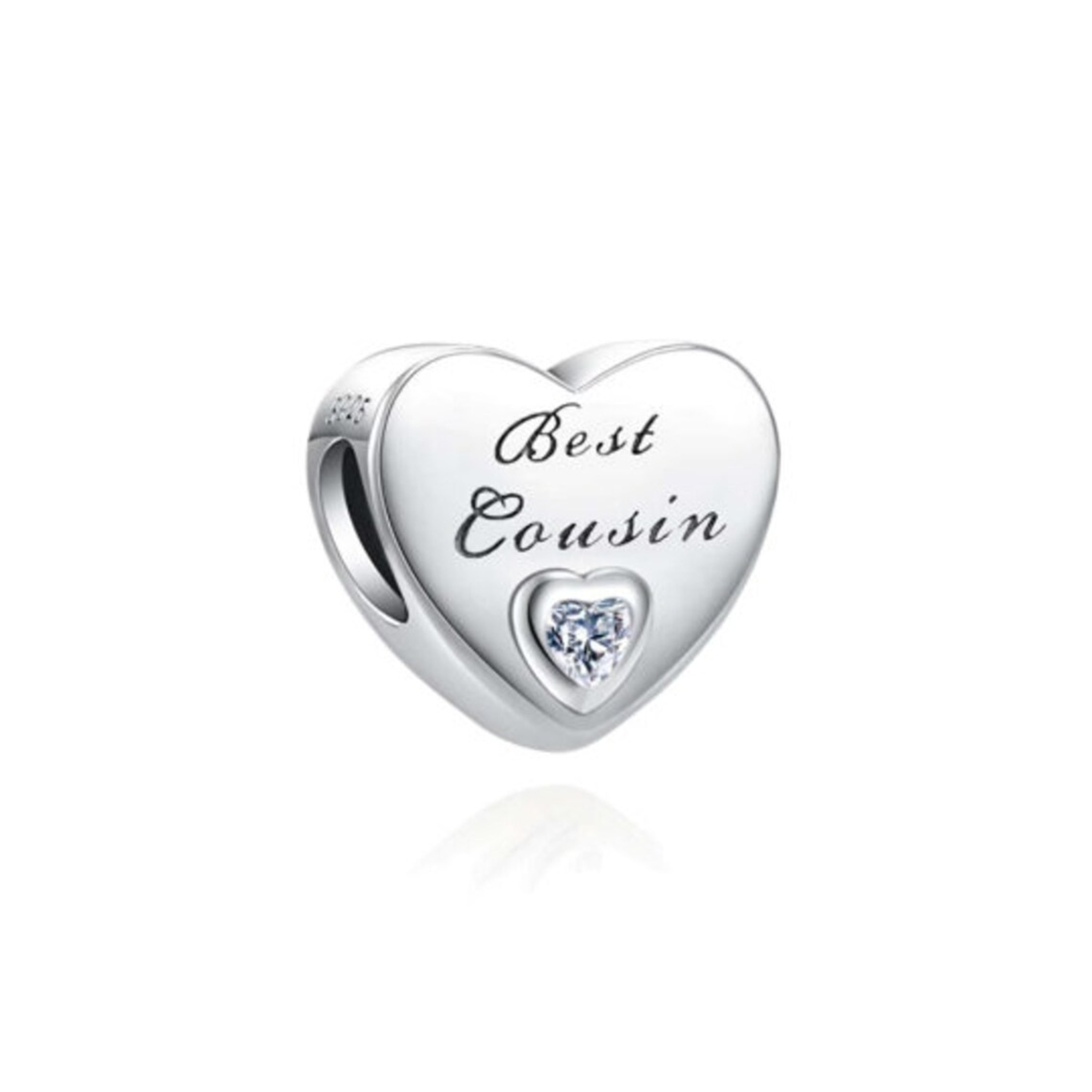 Best Cousin Heart Charm for Pandora Bracelet Designer Cousin Charm for Pandora Bracelet Gifts for Girl Cousin Birthday Gifts for Her