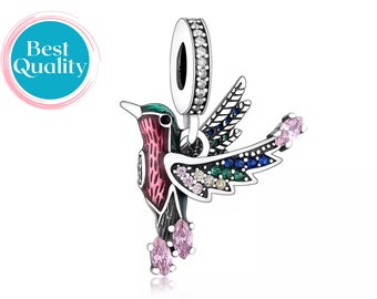 Humming Bird Charm voor Pandora armband, ontwerper Humming Bird Charm voor Pandora armband, verjaardagscadeaus voor haar, dochtergeschenken