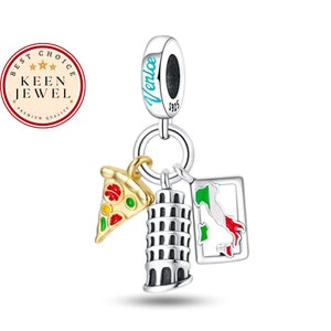 Pisa Tower Charm For Bracelet, Venice Charm For Bracelet, Italy Charm For Bracelet, Best Friend Gifts For Her, Travel Charm For Bracelet