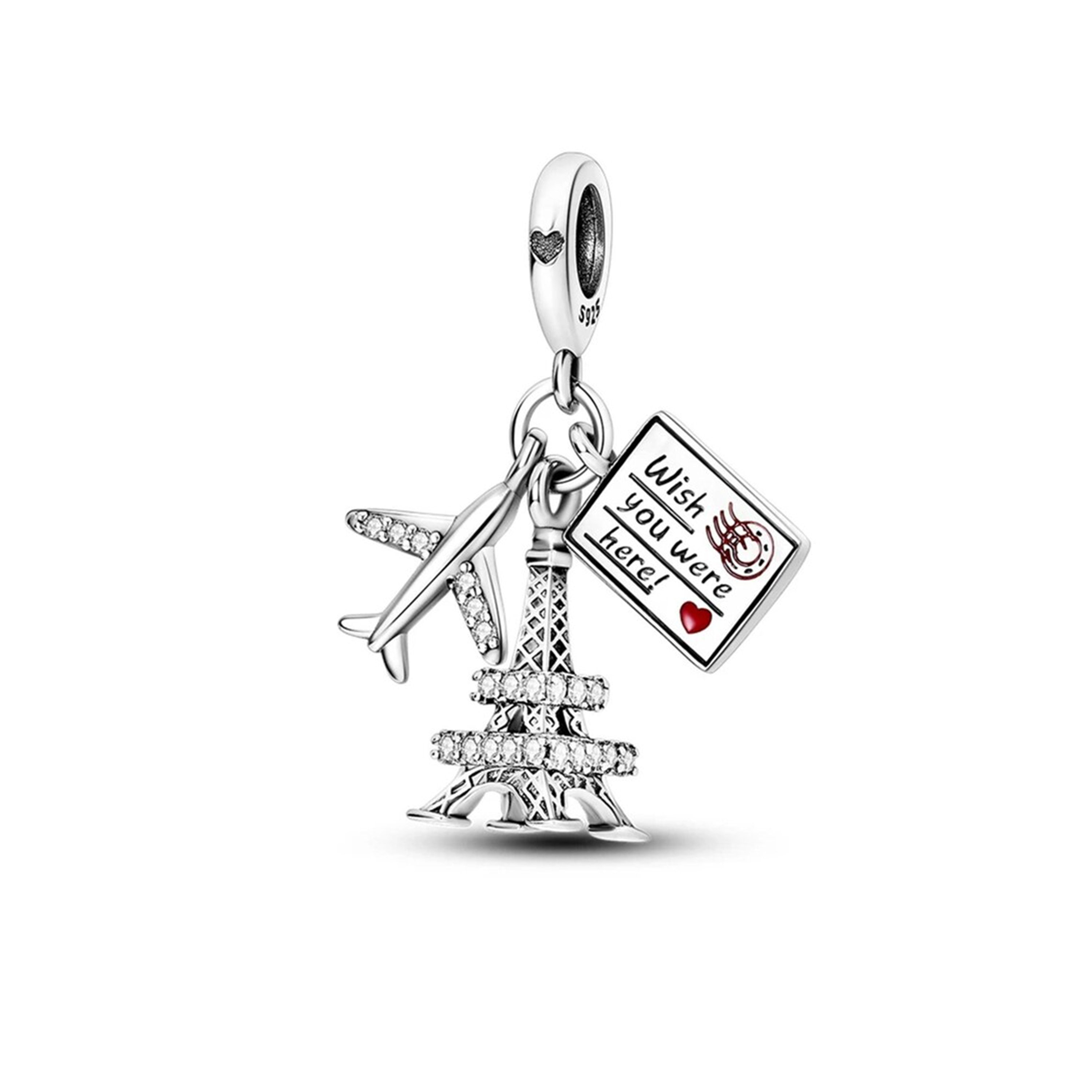 パリのエッフェル塔チャーム：925スターリングシルバーのトラベル