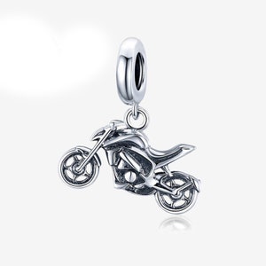 Fascino motociclistico per braccialetto Pandora, fascino di design per braccialetto, regali di compleanno per lei immagine 5