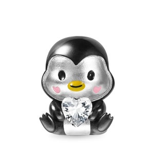 Encanto de pingüino para pulsera, regalos de cumpleaños para ella, encanto de invierno para pulsera, regalos de hija para ella imagen 2