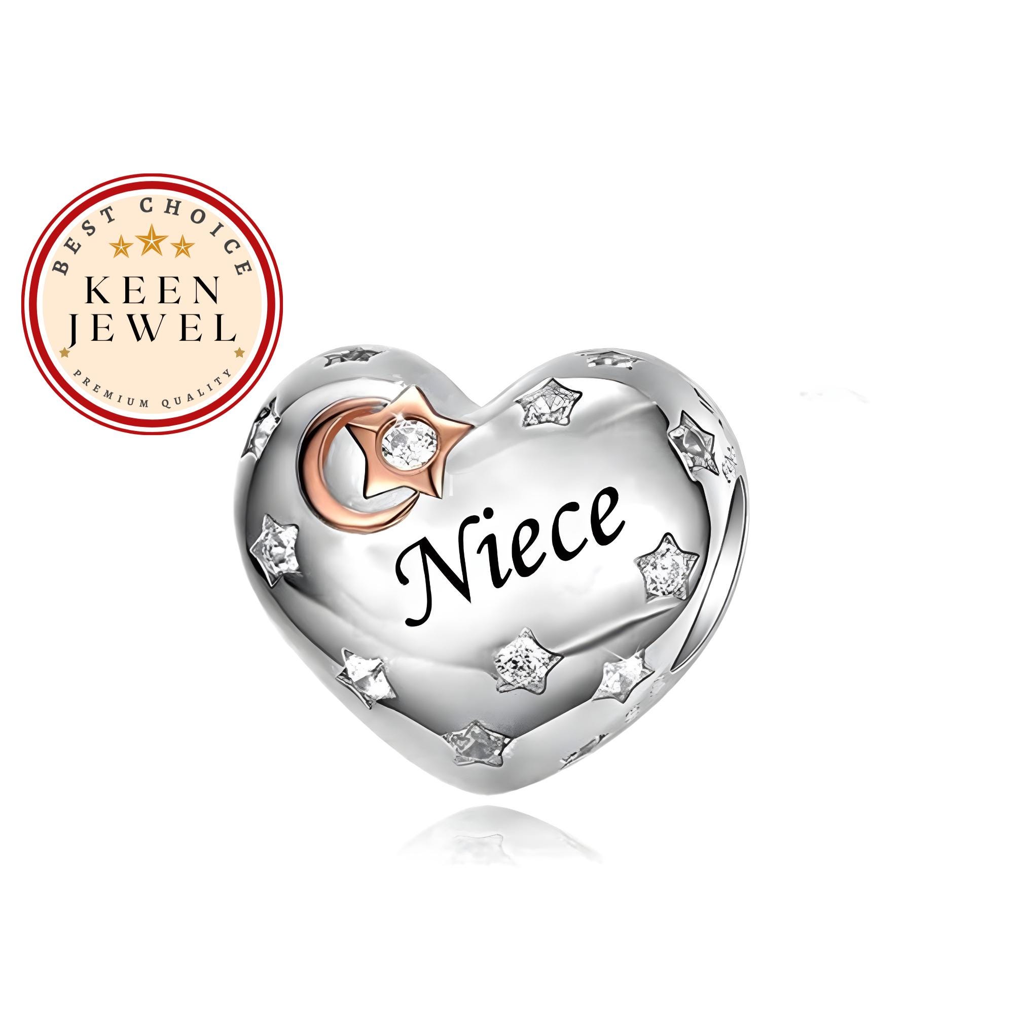 Niece Heart Charm for Pandora Bracelet Pandora Fitting Niece Charm for Charm Bracelet Niece Gifts for Christmas Niece Birthday Gifts Etsy Australia