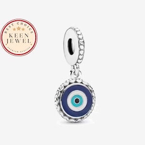 Evil Eye Charm For Pandora Bracelet, Designer Charm For Bracelet, Mothers Day Gift, Birthday Gift For Her