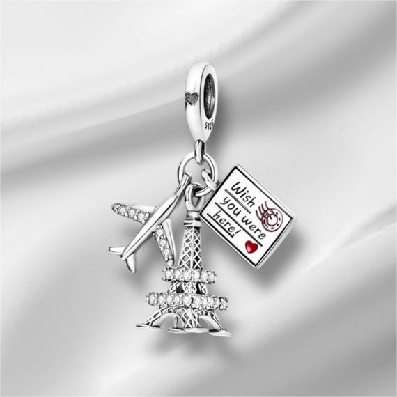 パリのエッフェル塔チャーム：925スターリングシルバーのトラベル