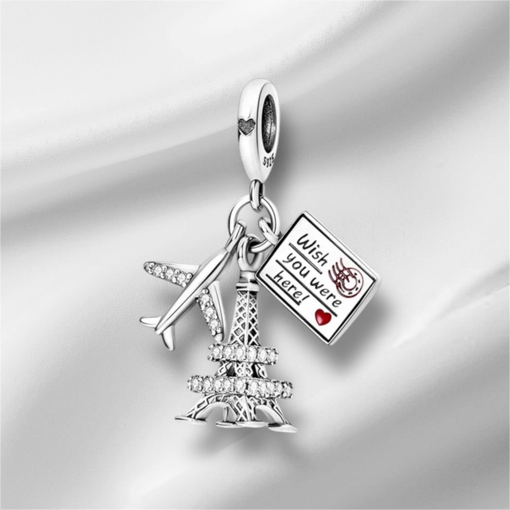 パリのエッフェル塔チャーム：925スターリングシルバーのトラベル
