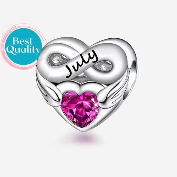 July Angel Birthstone Charm For Pandora Bracelet