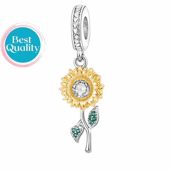 Sunflower Charm for Pandora Bracelet Designer Sunflower Dangle Charm for Pandora Bracelet Birthday Gifts for Her Best Gifts Etsy Canada