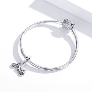 Fascino motociclistico per braccialetto Pandora, fascino di design per braccialetto, regali di compleanno per lei immagine 4