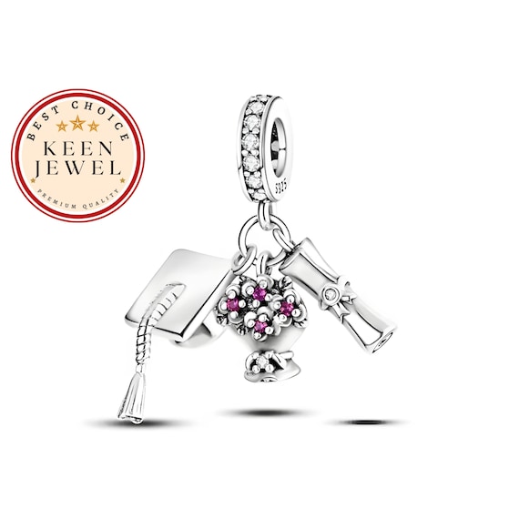 Graduation Charm for Pandora Bracelet Pandora Fitting Graduation Charm for Pandora Graduation Gifts for Her Daughter Graduation Gift Etsy UK