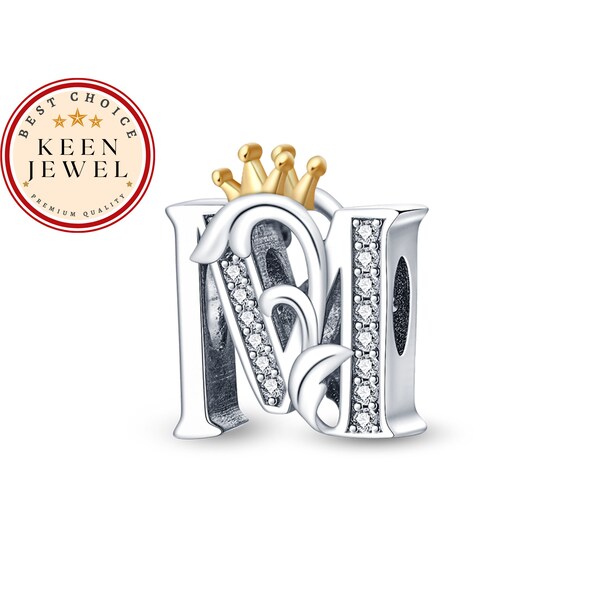 Letter M With a Crown Etsy