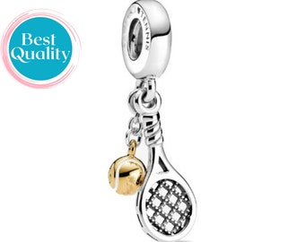 Charm tennis pour bracelet Pandora, breloque balle de tennis pour bracelet Pandora, cadeaux d'anniversaire pour elle, cadeaux pour meilleures amies