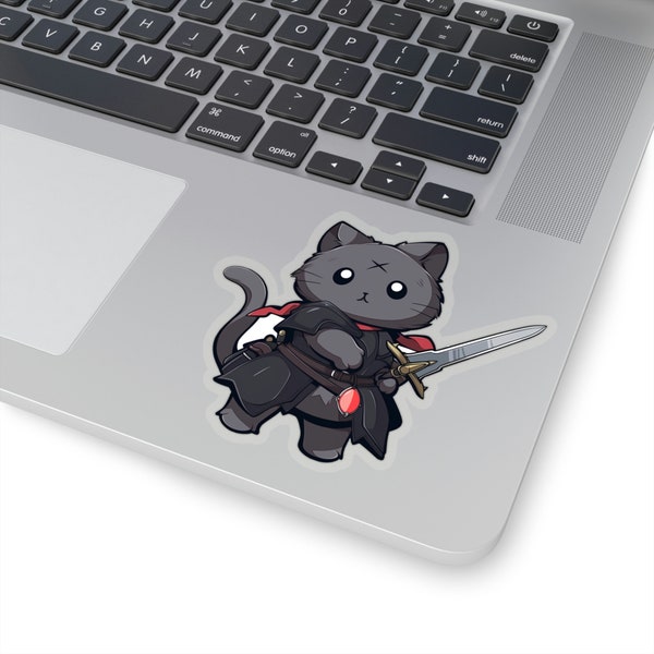 Chibi Cat knight Sticker - Cute Vinyl Decal for Laptops and More!