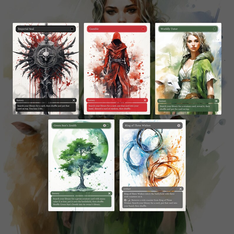 MTG EDH Staples Pack Essential Tutors Pack / Premium MTG Etsy UK