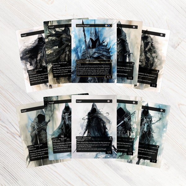 MTG EDH Starter Pack: Lord of the Wraiths / Premium Mtg Proxy Cards / Proxies / Staples / Altered Art/ Custom Art / cEDH --SKULNAZ
