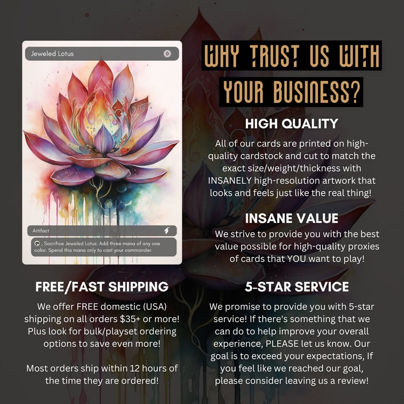 MTG EDH Staples Pack Essential Mana Rocks / Premium MTG Proxy Cards