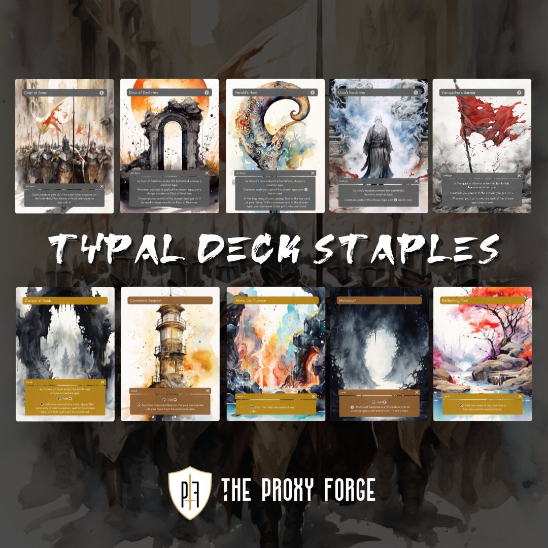 MTG EDH Staples Pack Typal/tribal Deck Staples / Premium Mtg Proxy