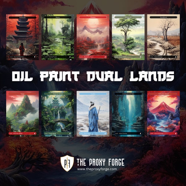 Mtg Proxy Dual Lands Etsy