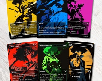 Pack de procurations Cowboy Bebop X MTG Commander Staples / Tutelle féroce / Anneau solaire / Swat déviant / Proxies Mtg / EDH --SKUBEBOPSTAPLS