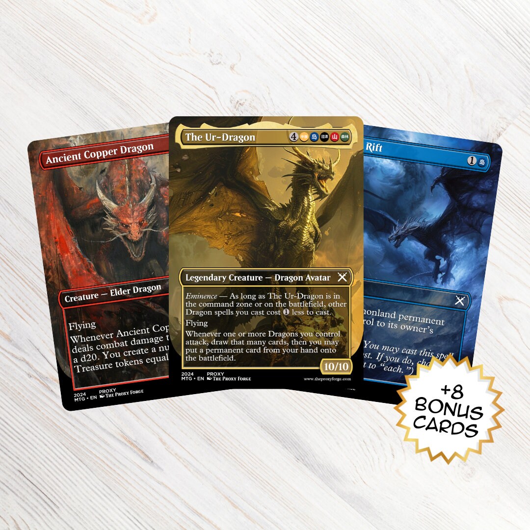 MTG Proxy Readytoplay Commander Deck the Urdragon / Commander Deck