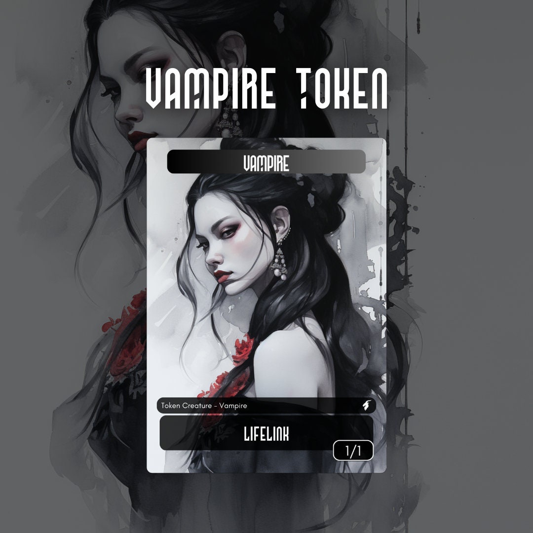 MTG Token Pack: Vampire Token / Custom Magic the Gathering Inspired ...