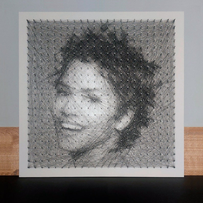 Custom String Art Portrait, Portrait Art, Portrait Made With Thread