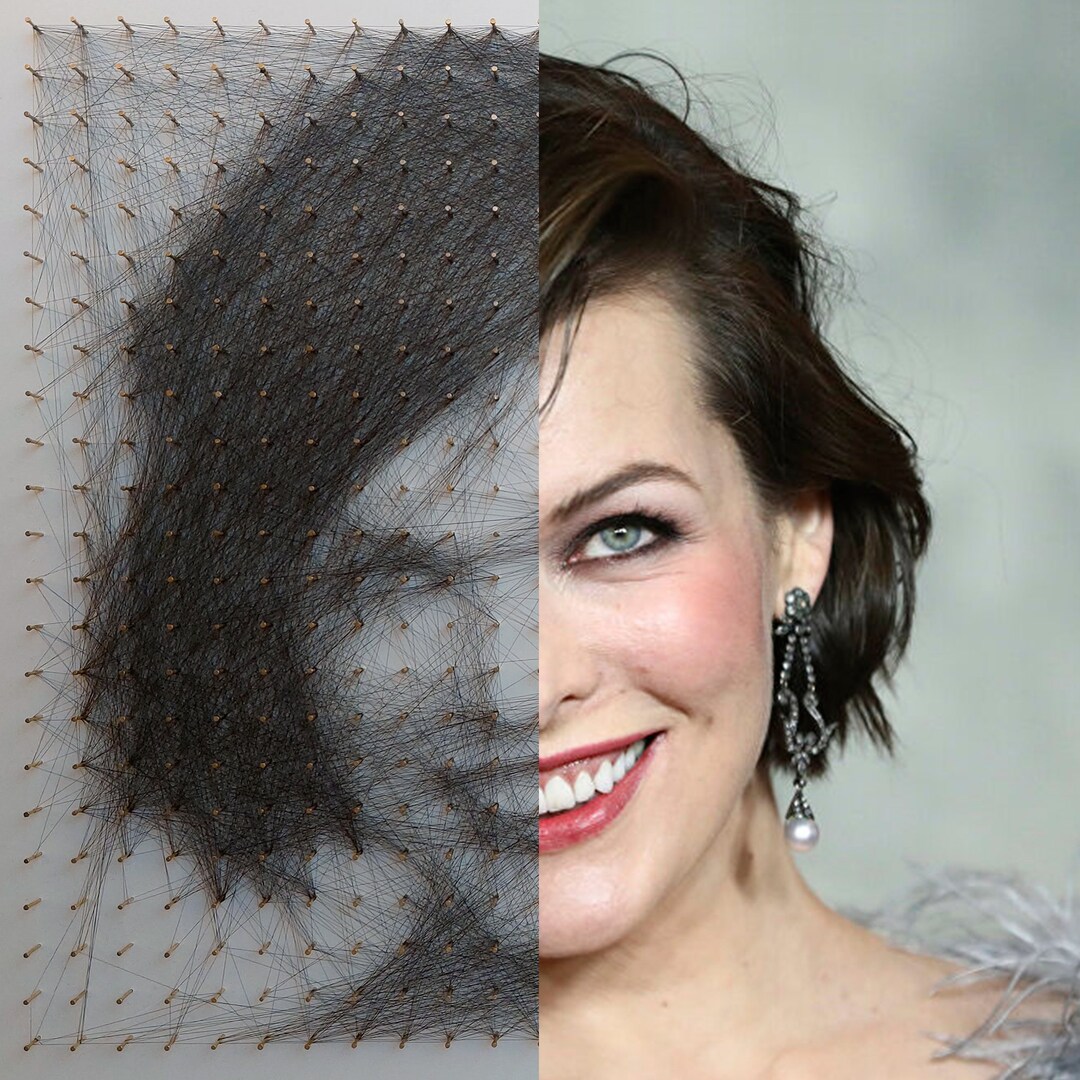 Custom String Art Portrait, Portrait Art, Portrait Made With Thread