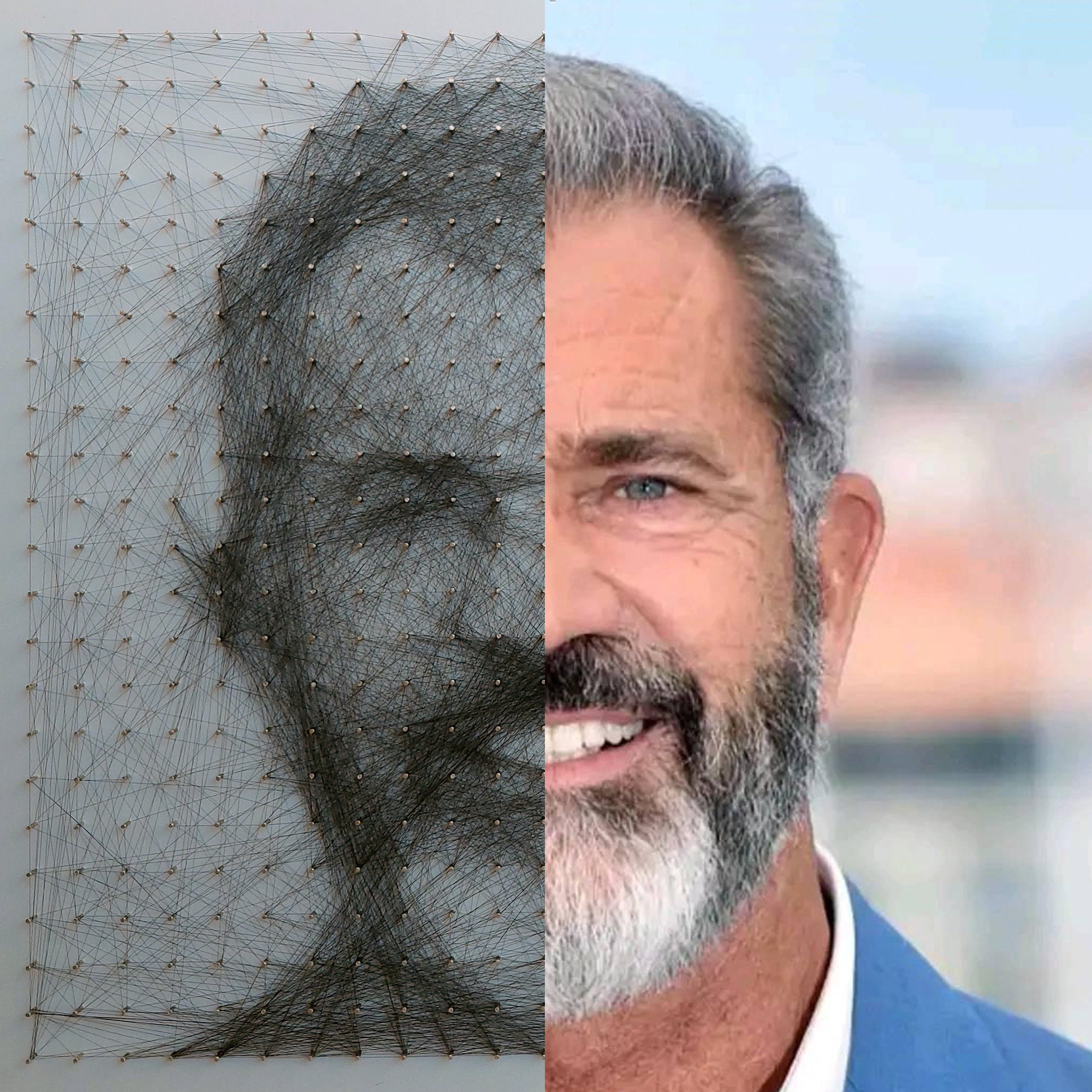 Custom String Art Portrait, Portrait Art, Portrait Made With Thread