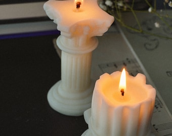 Pillar Soy Candles, Bookish Aesthetic Decor, Regency Core, Gift Idea