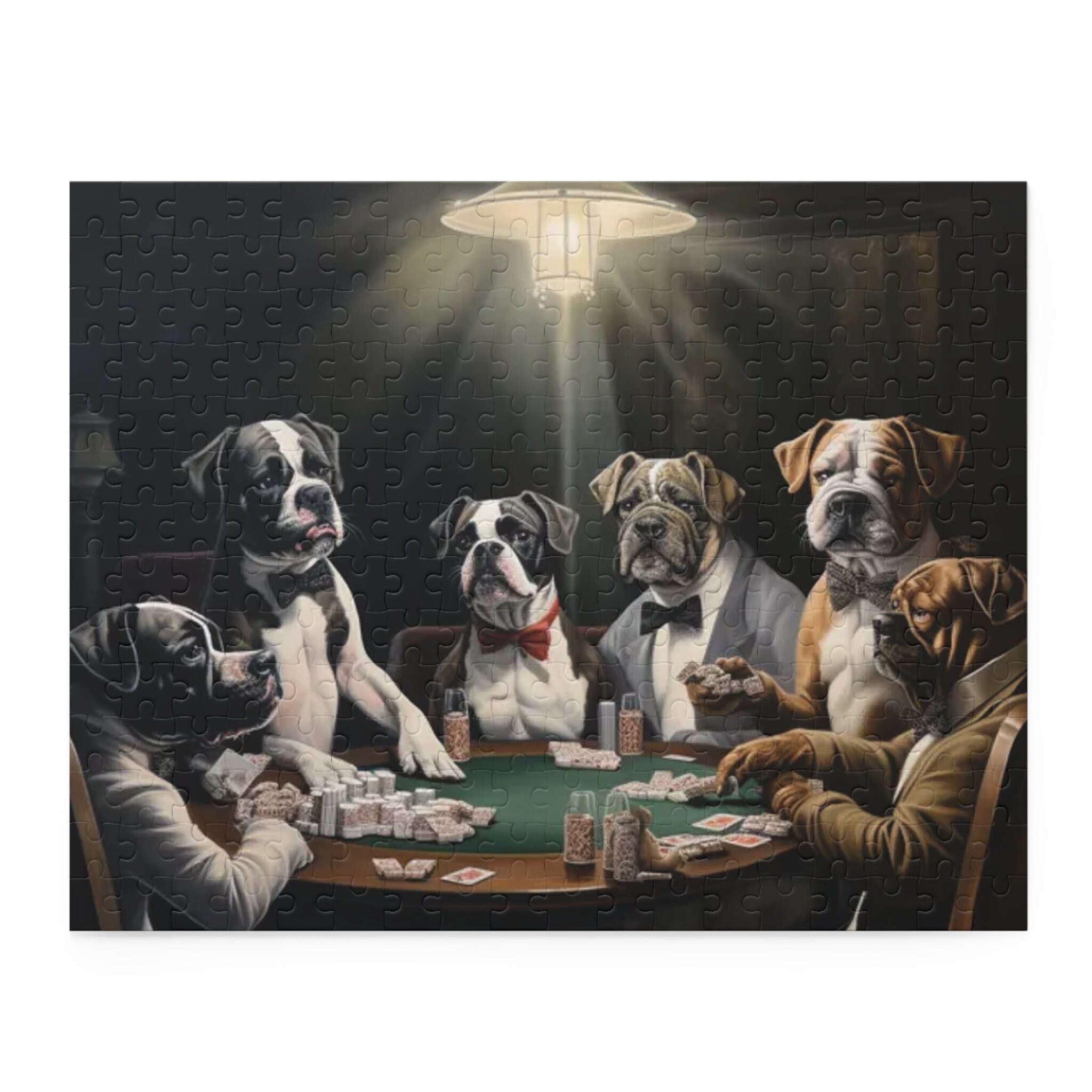 Boxer Edition Jigsaw Puzzle Family Game Night Poker Dogs Jigsaw Puzzle