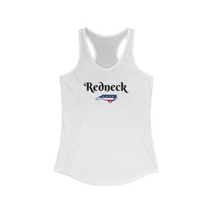 North Carolina Redneck Women&#39;s Shirt | Next Level 1533 Brand Tank | Women&#39;s Ideal Racerback Tank