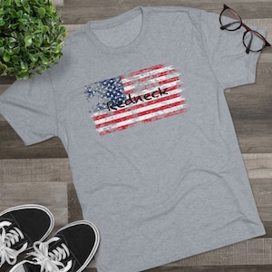 Amerikanischer Redneck | Next Level 6010 T-Shirt | Tri-Blend Crew Tee