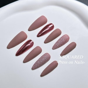 Barbie Pink Glitter Press On Nails 10pc
