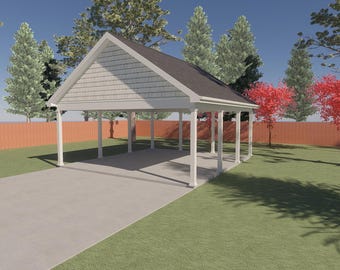 22' X 24' Carport | Full Construction Plan